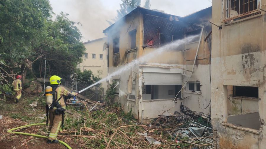 حيفا: حريق في مبنى مهجور 